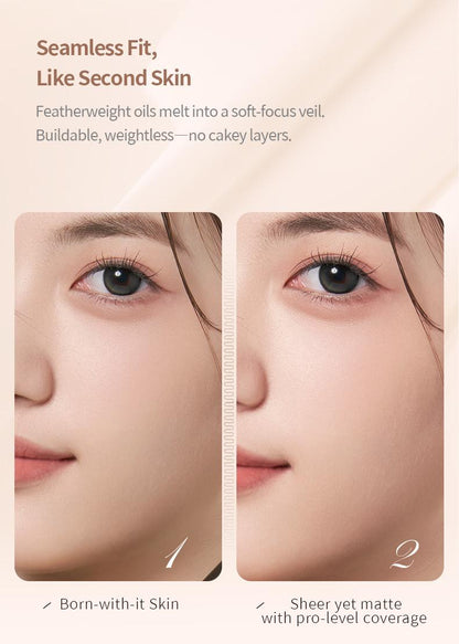 Non-caking long-lasting hydrating oil-controlling foundation for dry skin