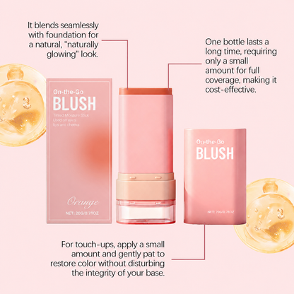 Orange 2-In-1 Blush Stick Has A Light Texture