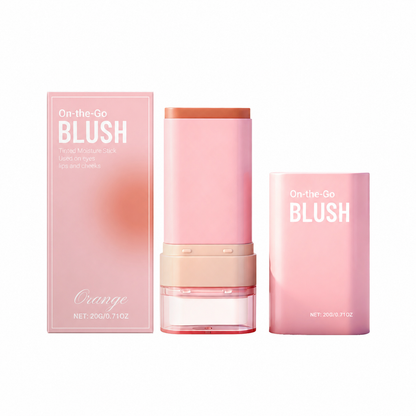 Orange 2-In-1 Blush Stick Has A Light Texture