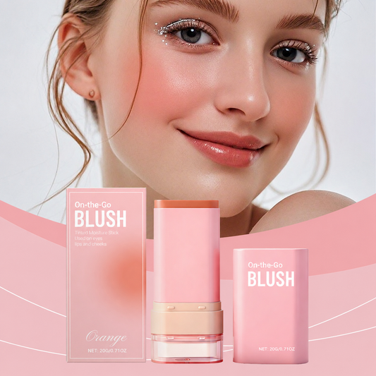 Orange 2-In-1 Blush Stick Has A Light Texture