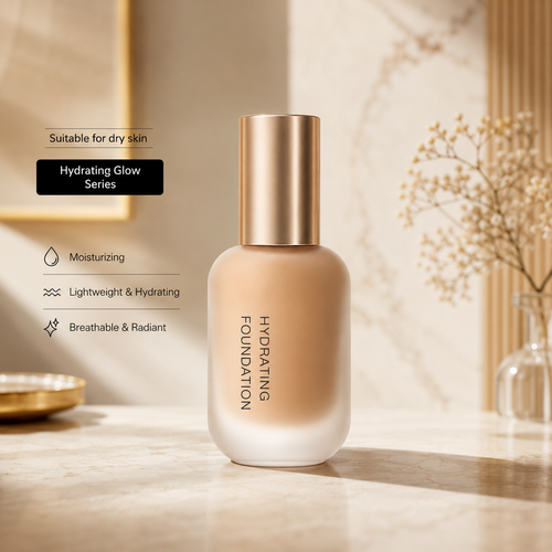 Non-caking long-lasting hydrating oil-controlling foundation for dry skin