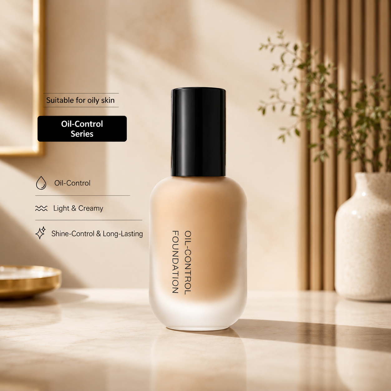 Black lid (oil-control version) brightens skin tone-1