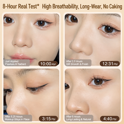 Non-caking long-lasting hydrating oil-controlling foundation for dry skin